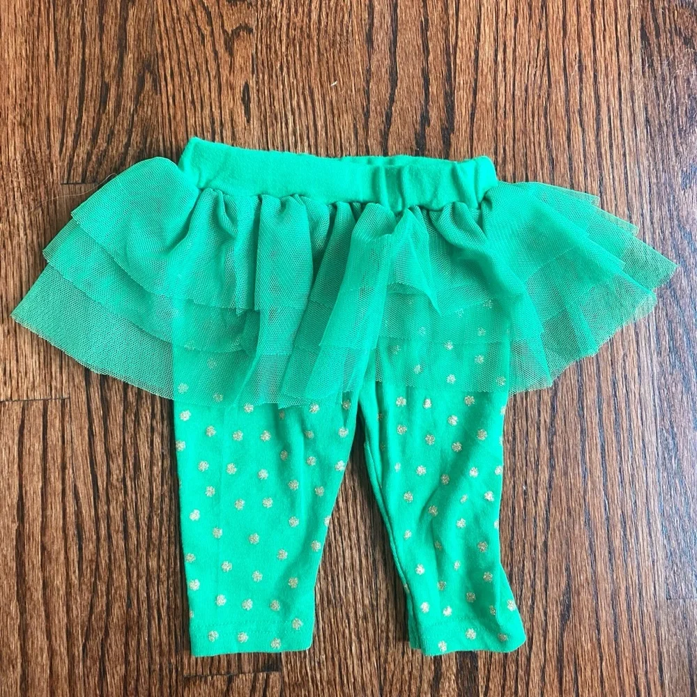 Carter’s Green St. Patricks Day Tutu Pants - Size 0-3 months